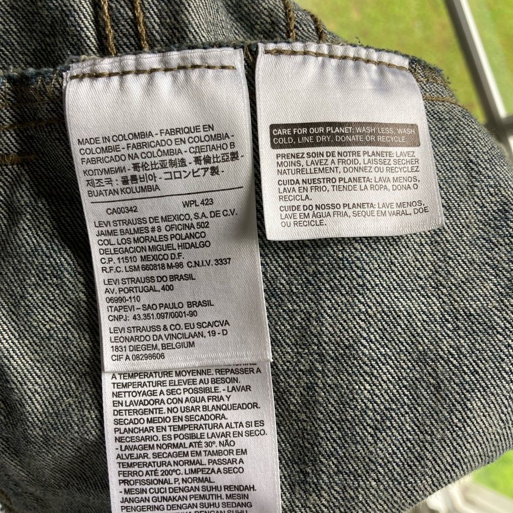 Levi’s Mens Dark Wash Jean Jacket size Small S - Picture 7 of 9